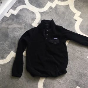 All black fuzzy Patagonia pullover